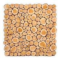 Панно декоративное из можжевельника 500*500 мм DoorWood
