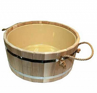 Шайка -Таз 20л с плпст.вкл.  DoorWood
