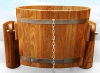 Обливное устройство BENTWOOD  БОЛЬШОЕ ЛИСТВЕННИЦА НАТУРАЛЬНАЯ 20л